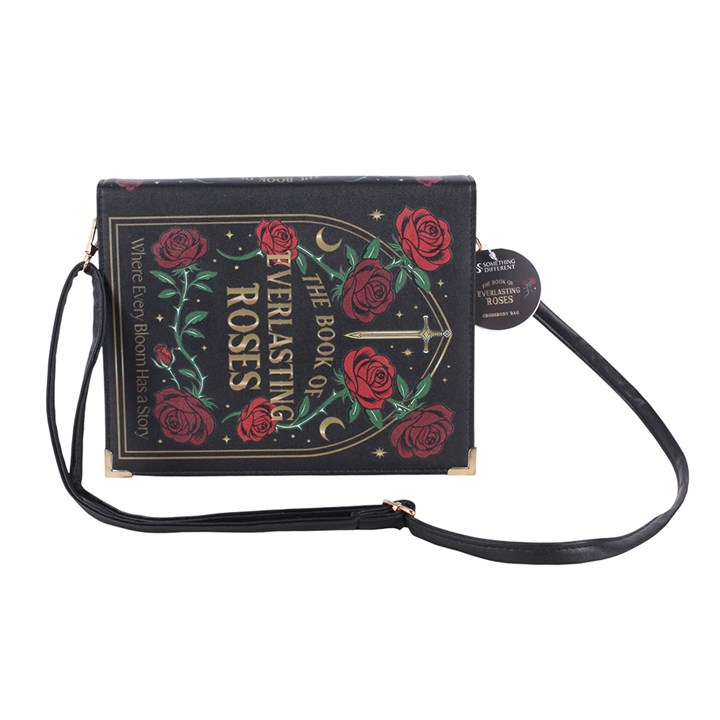 Something Different Gothic Rose Book-Shaped Crossbody Bag