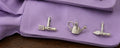 Black Ginger Garden Design Cufflinks 3 Piece Gift Box Set