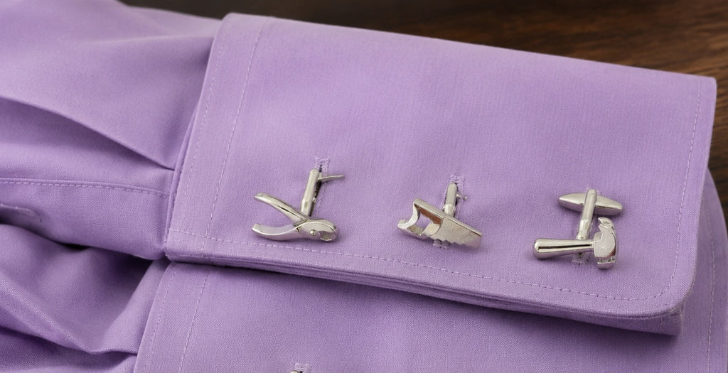 Black Ginger DIY Tool Design Cufflinks 3 Piece Gift Box Set