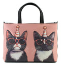 Mala Leather Cool Cats Multiway Grab Bag with Dust Bag