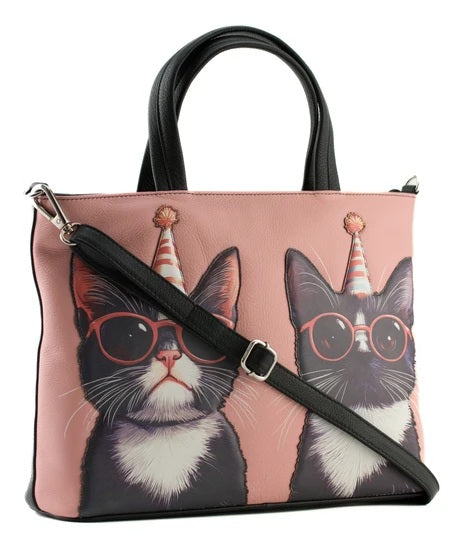 Mala Leather Cool Cats Multiway Grab Bag with Dust Bag