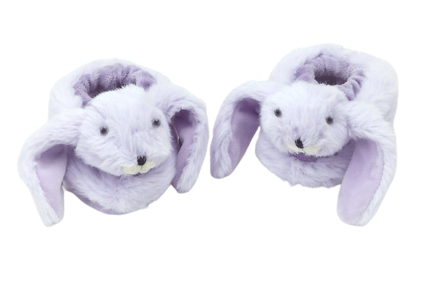 Jomanda Lilac Bunny Rabbit Baby Slippers 0-6 Months