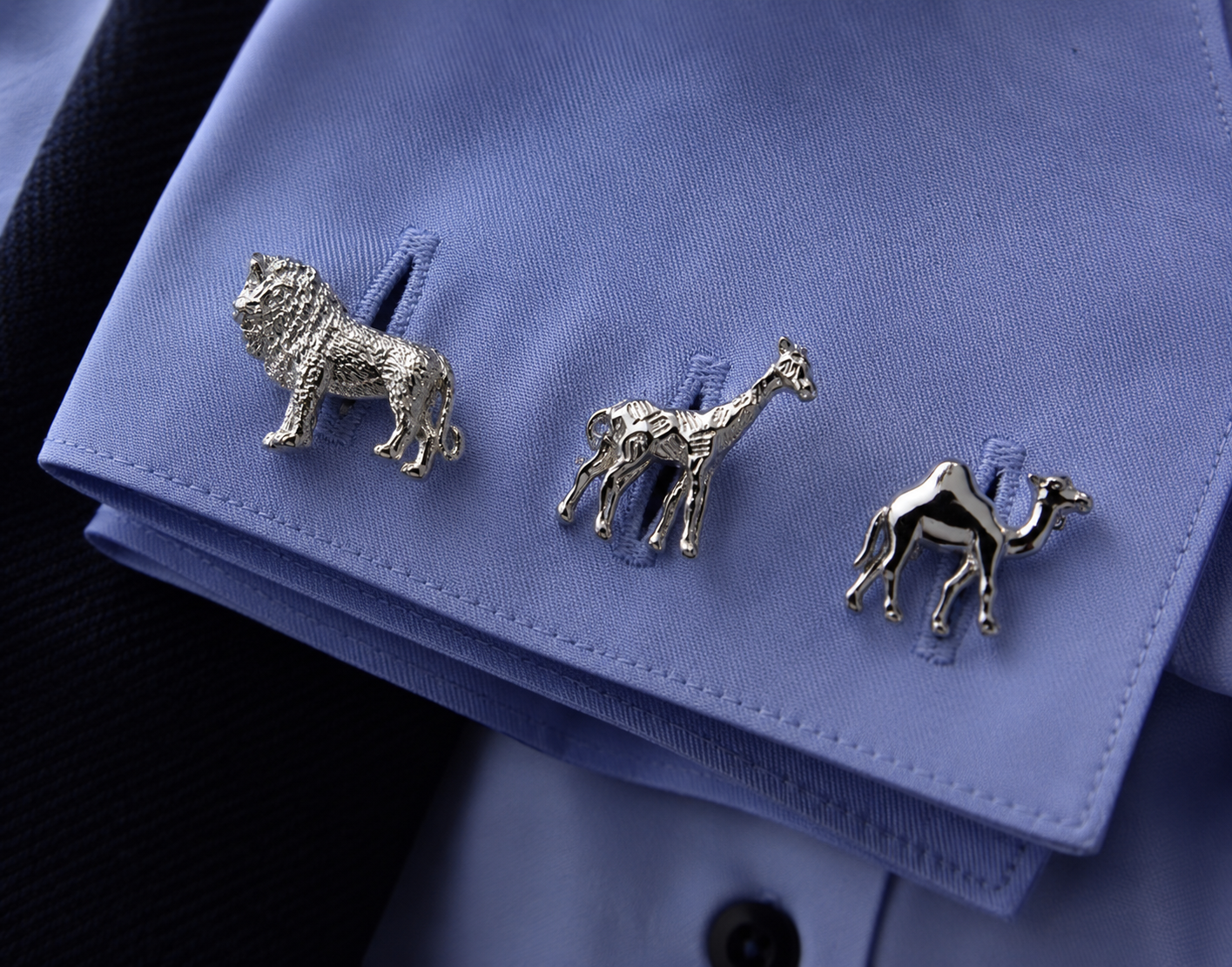 Black Ginger Wild Animal Cufflink Set | 3 Designs in a Gift Box