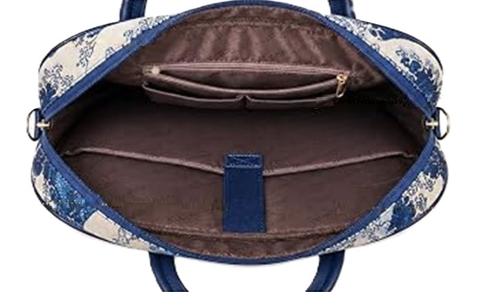 Signare Tapestry Computer Laptop & Shoulder Bag - The Great Wave