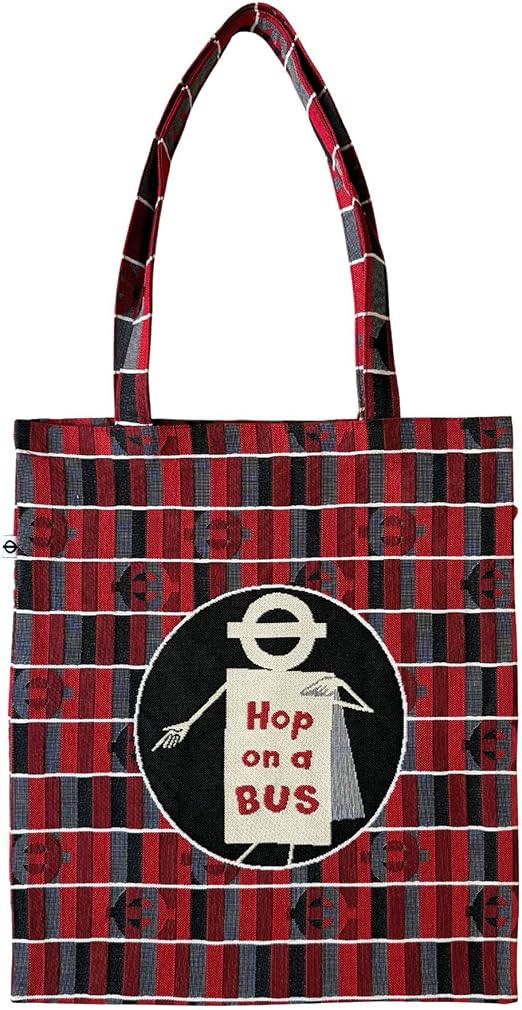 Signare Tapestry Flat Tote Shopper Bag - TFL Hop on a Bus