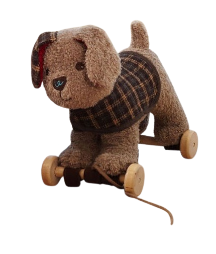 Little Bird Told Me Percy Pup 2 in 1 Pull Along and Cuddle Toy 6m+