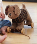 Little Bird Told Me Percy Pup 2 in 1 Pull Along and Cuddle Toy 6m+