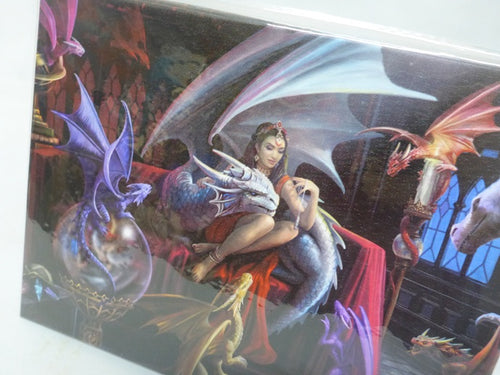 Anne Stokes Dragon Charm Canvas Box Frame Wall Art