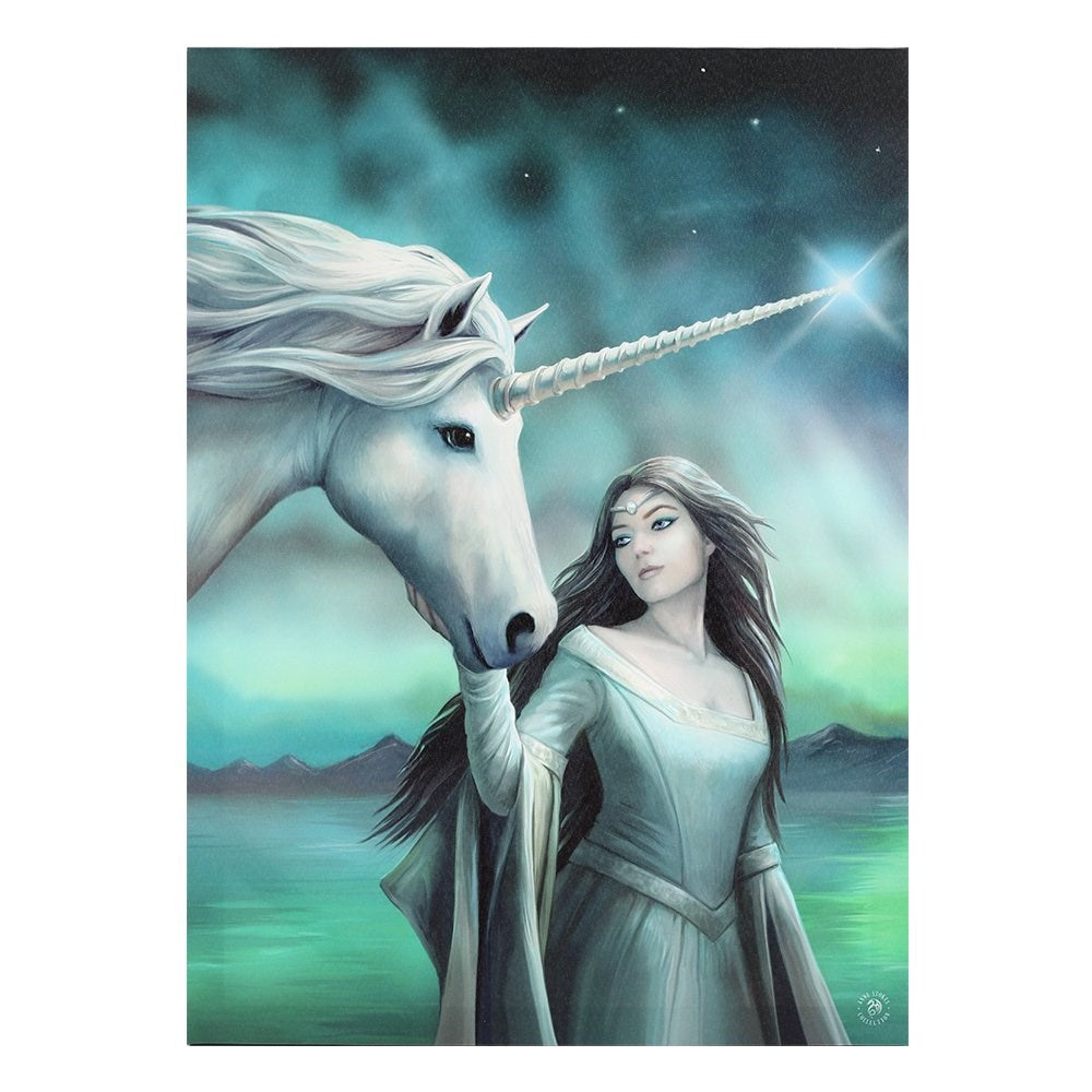 Anne Stokes North Star Unicorn Canvas Box Frame Wall Art 50 x 70cm