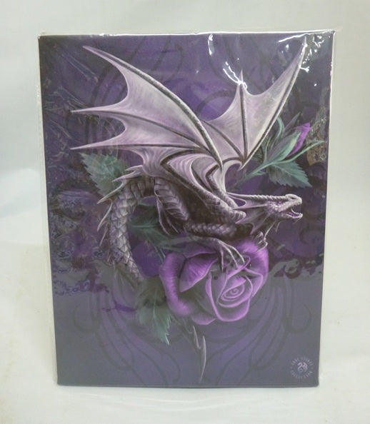 Anne Stokes Dragon Beauty Canvas Box Frame Wall Art 19 x 25cm | Spirit of Equinox