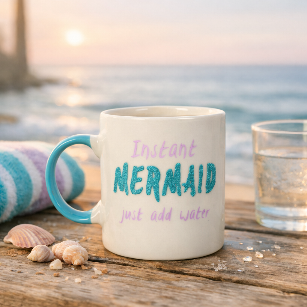 Something Different Instant Mermaid Just Add Water Ceramic Mug