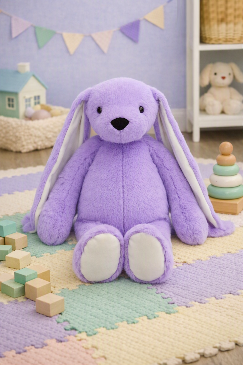 Jomanda Lilac Dingle Dangle Bunny Rabbit Extra Large Soft Plush Toy - 65cm