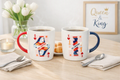 Something Different His Lordship & Her Ladyship King Queen of Hearts Couple Mugs Set of 2