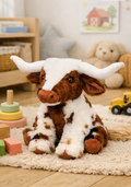 Jomanda Texas Longhorn Brown and Cream Cow Soft Plush Toy 30cm