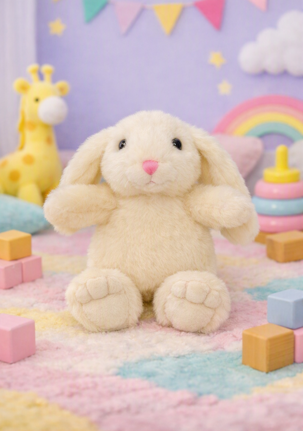Jomanda Mini Cream Bunny Rabbit Soft Plush Toy 10cm