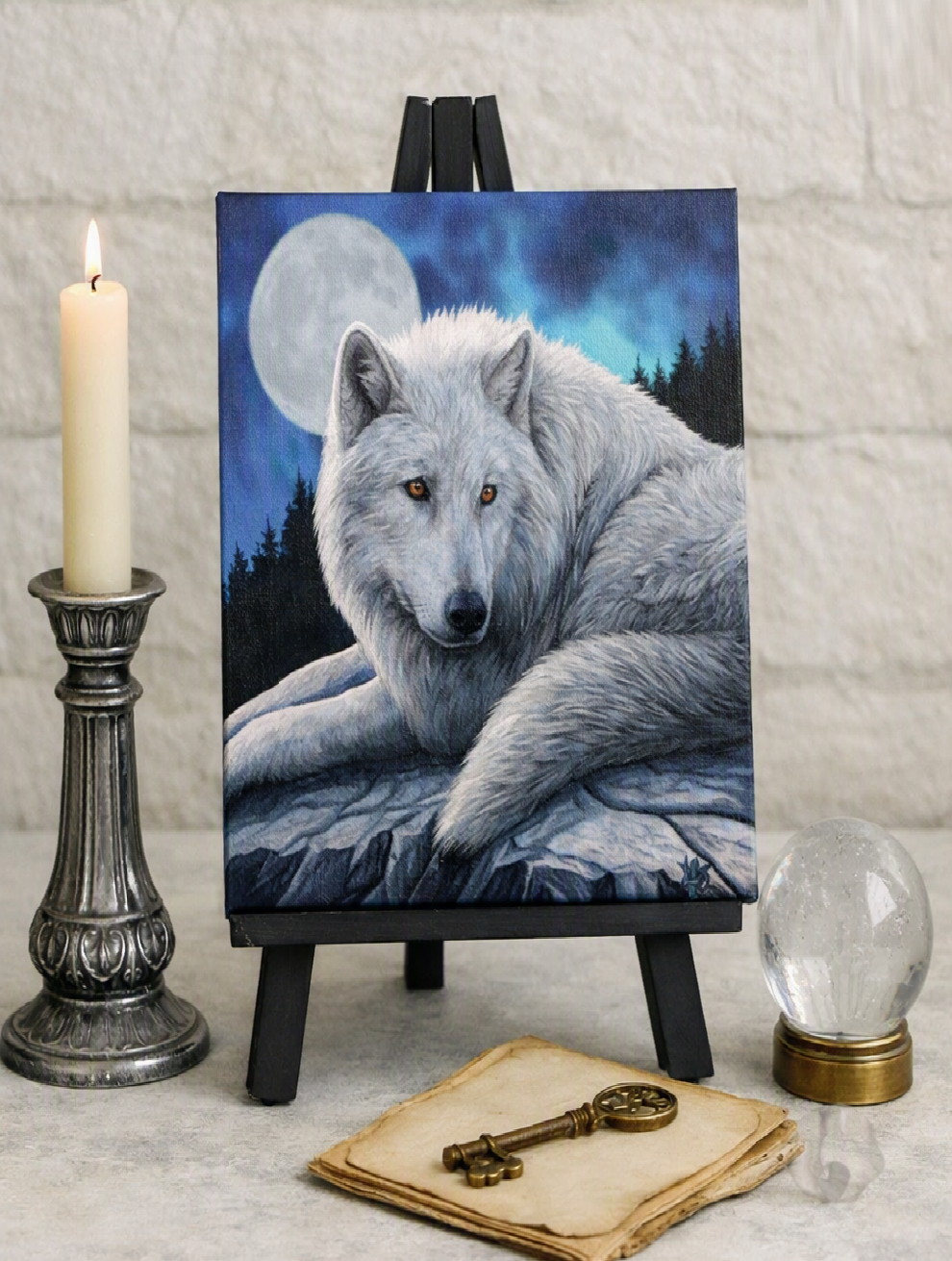 Lisa Parker Guardian of the North Canvas Box Frame Wall Art 19 x 25cm | Spirit of Equinox (Copy)