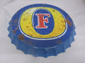 Fosters Vintage Retro Metal Bottle Top Wall Sign