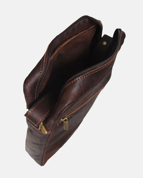 Berber Leather Martil Full Grain Leather Messenger Bag