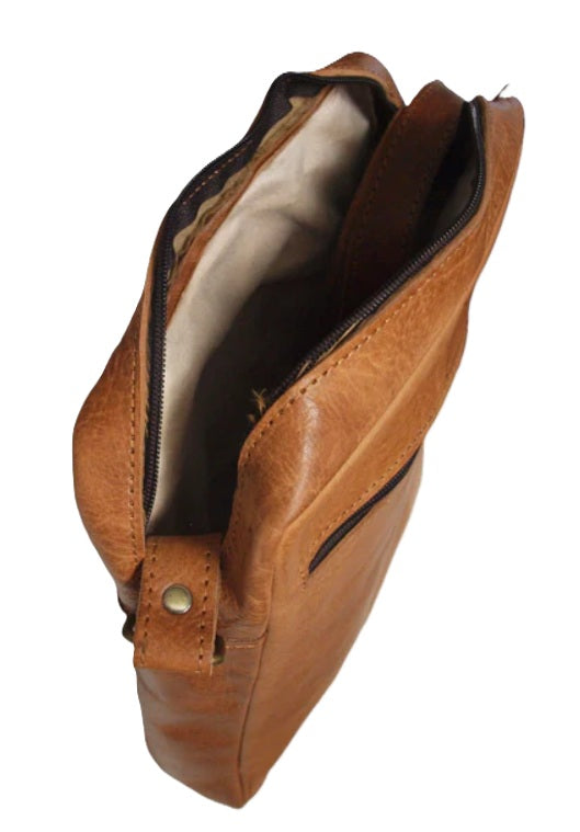 Berber Leather Martil Full Grain Leather Messenger Bag