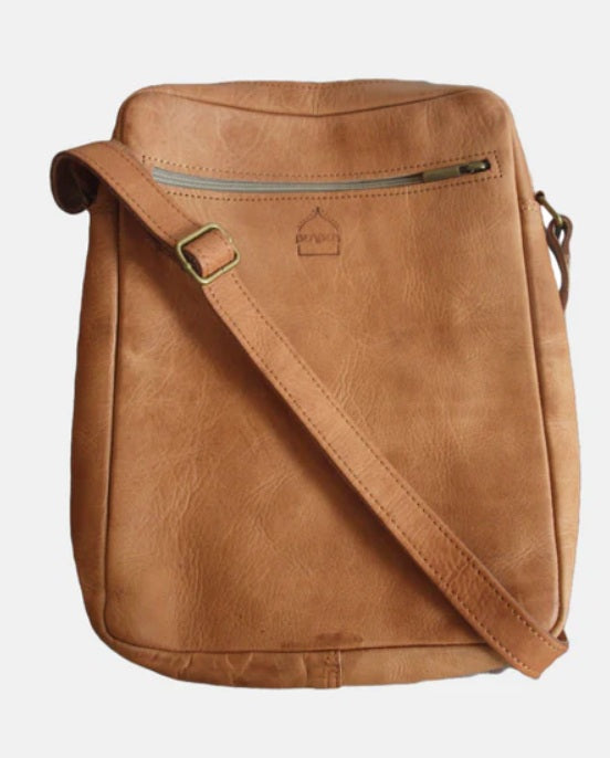 Berber Leather Martil Full Grain Leather Messenger Bag