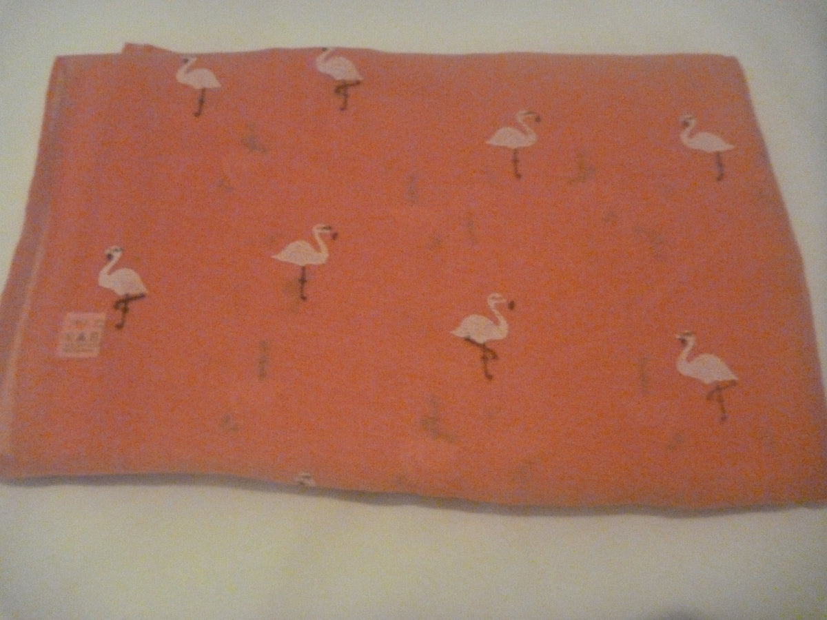 Black Ginger Franca Flamingo Dark Pink Scarf