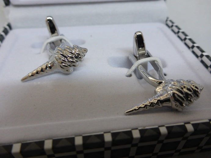 Black Ginger Ice Cream Cone Cufflinks Gift Box Set