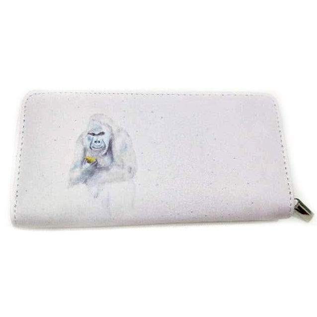 Black Ginger Kat Jackson Gorilla Large Zip Purse