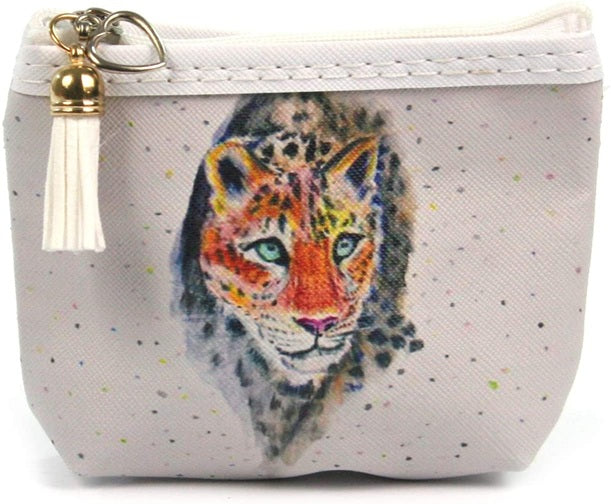 Black Ginger Kat Jackson Leopard Coin Purse