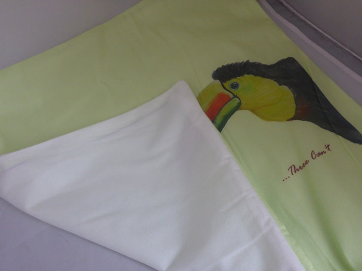 Black Ginger Kat Jackson Toucan Velvet-Feel Cushion Cover 40x40cm