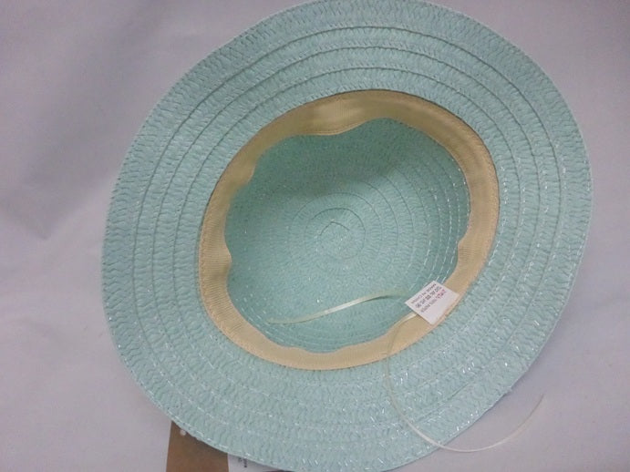 Black Ginger Children's Blue Bunny Foldable Sun Hat and Matching Bag Set