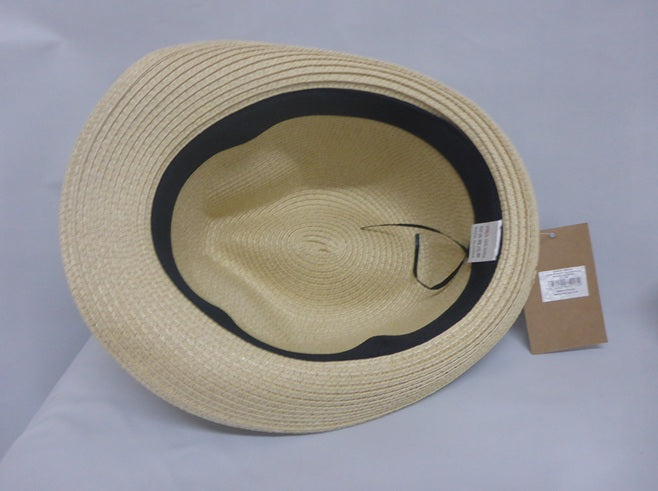 Black Ginger Trilby Foldable Hat  + Travel Bag - Dark Ribbon Band