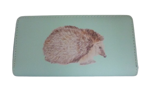 Black Ginger x Kat Jackson Hedgehog Large Zip Purse