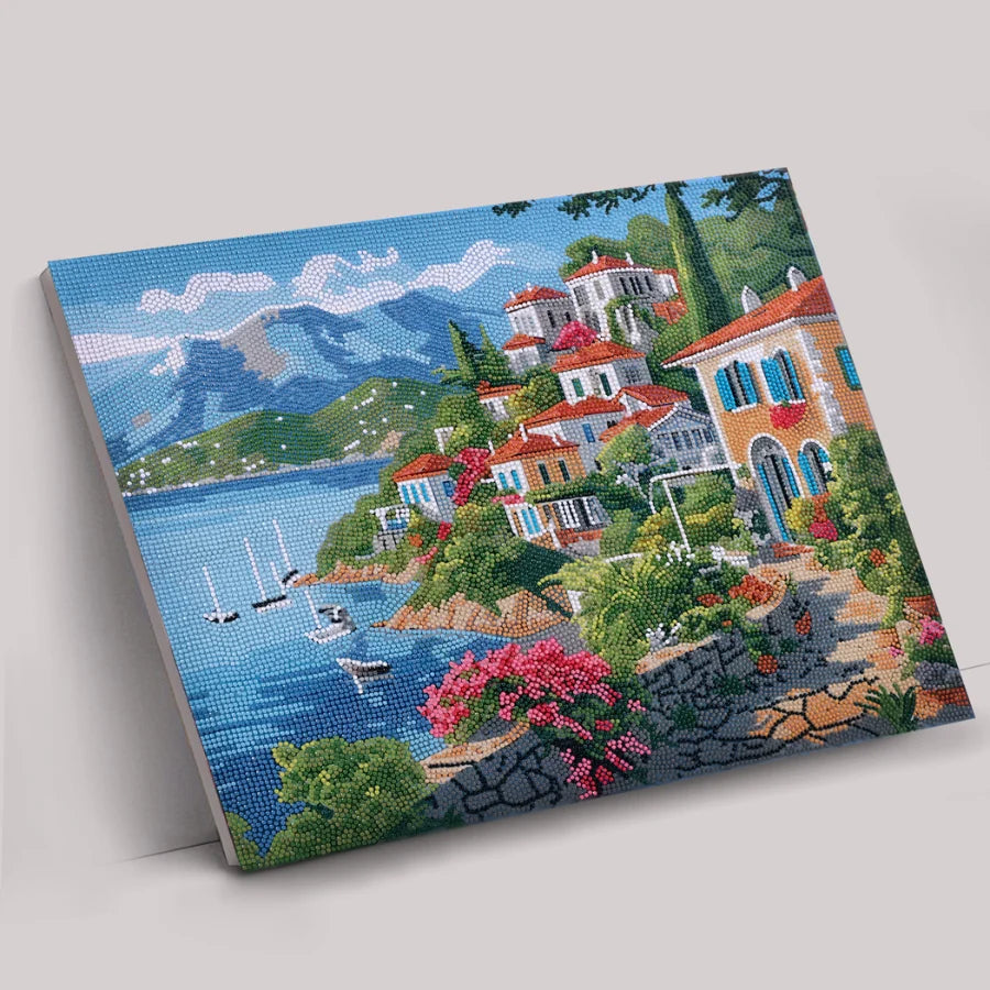 Craft Buddy Blossoms & Blue Waters Crystal Art Canvas Kit 40 x 50cm