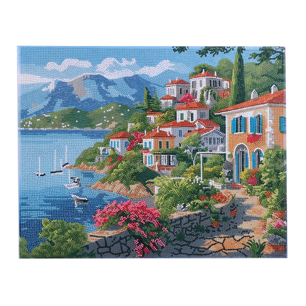 Craft Buddy Blossoms & Blue Waters Crystal Art Canvas Kit 40 x 50cm