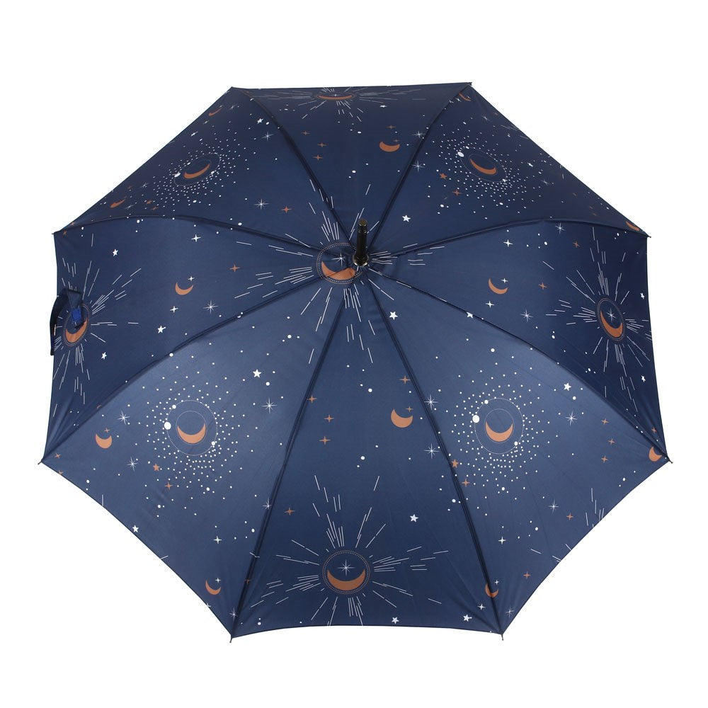 Spirit of Equinox Blue Constellation Night Sky Walking Stick Umbrella
