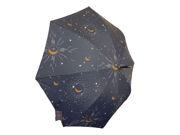 Spirit of Equinox Blue Constellation Night Sky Walking Stick Umbrella