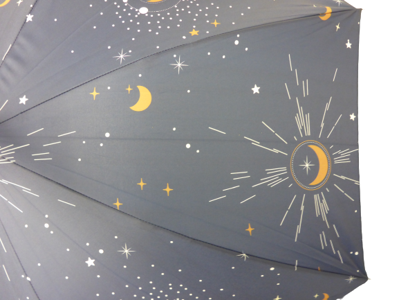 Spirit of Equinox Blue Constellation Night Sky Walking Stick Umbrella