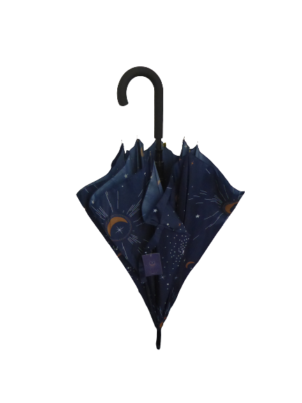 Spirit of Equinox Blue Constellation Night Sky Walking Stick Umbrella