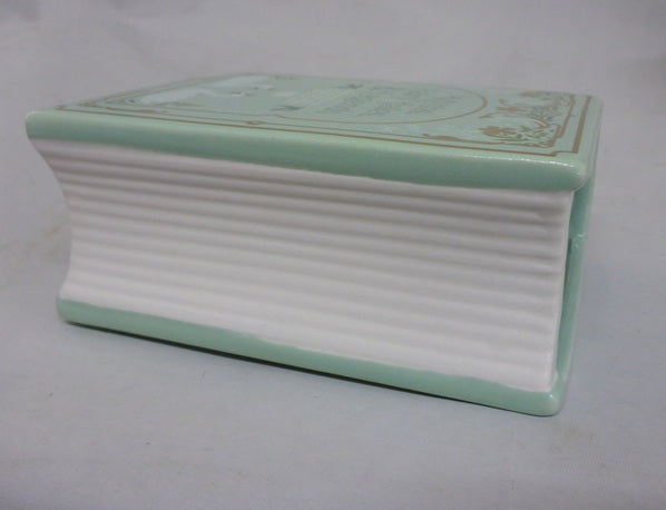 Something Different Book Club Myths Fairy Tales & Legends Green Ceramic Book Flower Vase