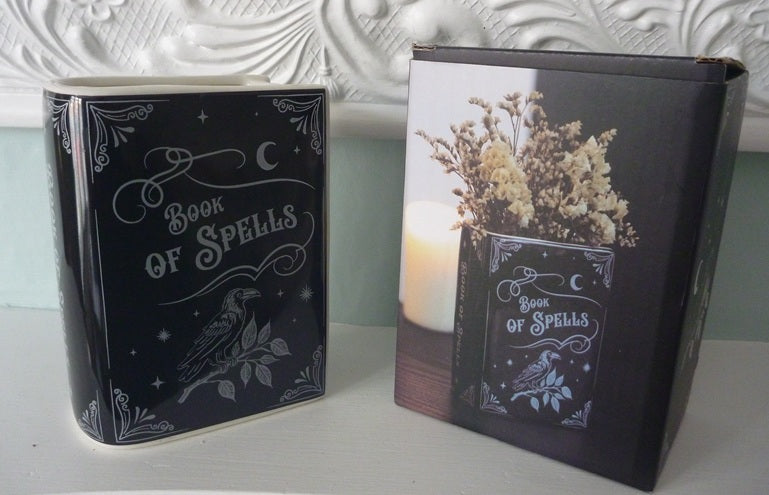Something Different Raven Book of Spells Shaped Flower Vase | Spirit of Equinox The Book Club