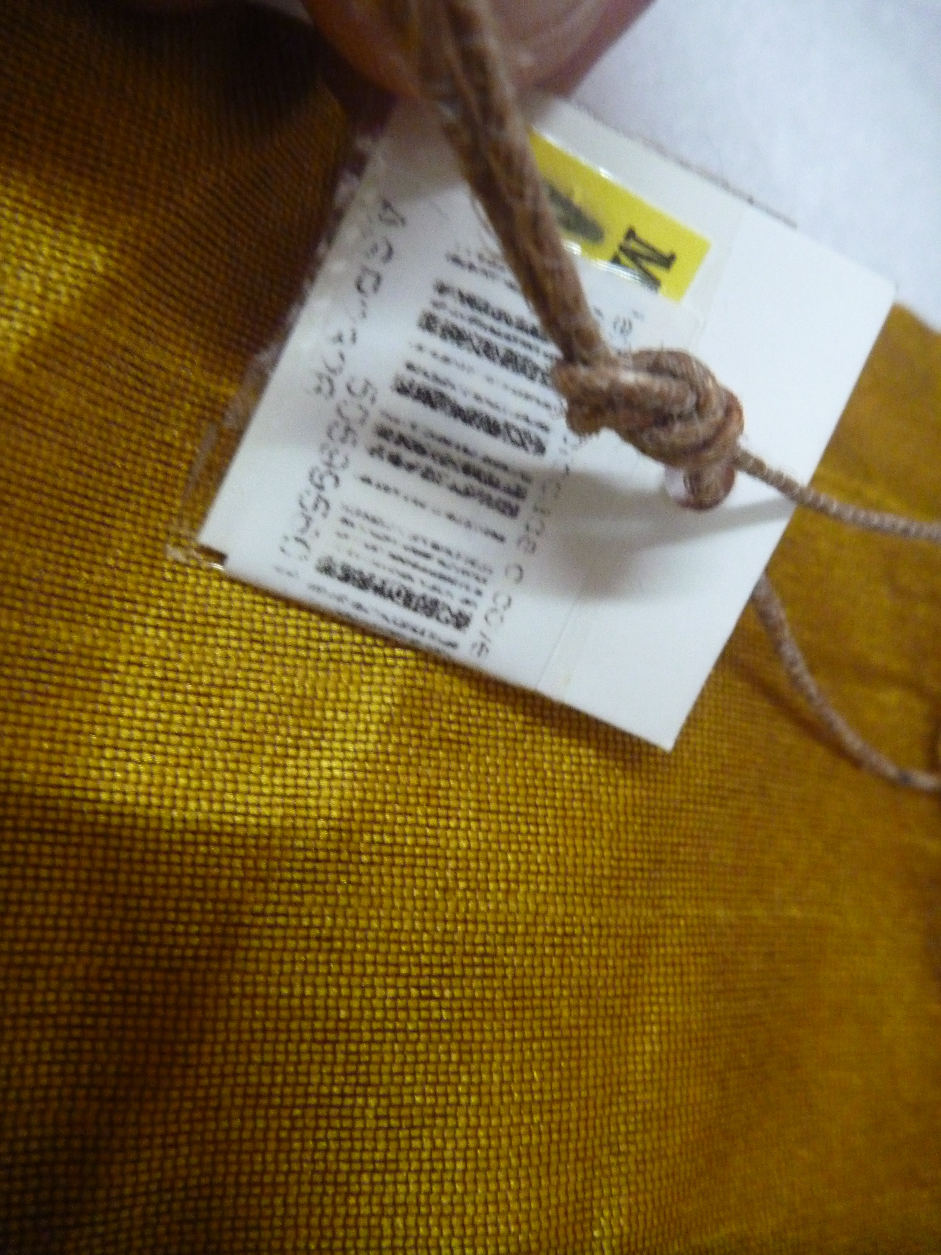 Shared Earth Brocade Cushion Cover Yellow Set of 2 40x40cm - Preloved
