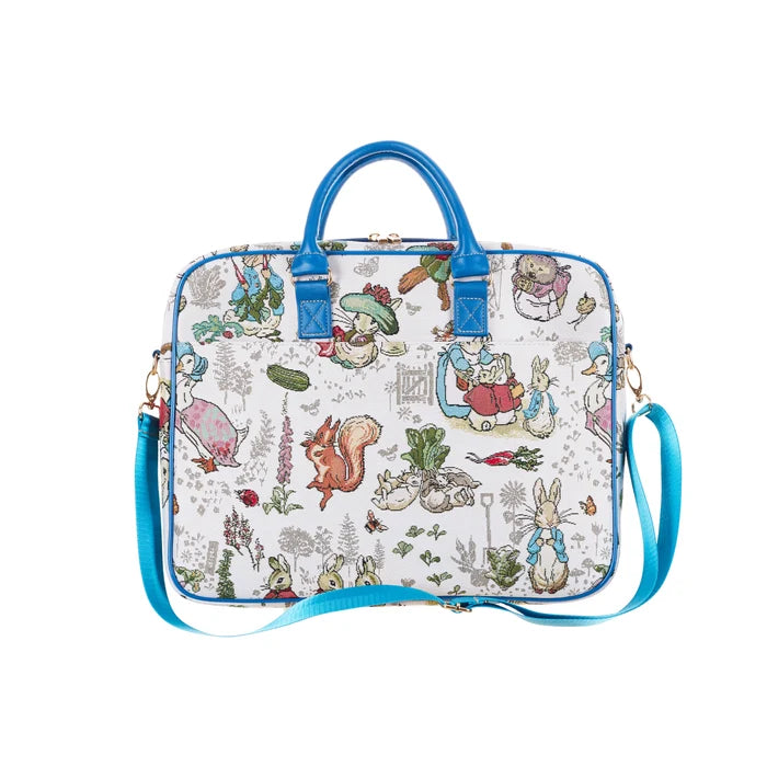 Signare Tapestry Computer Laptop & Shoulder Bag - Peter Rabbit