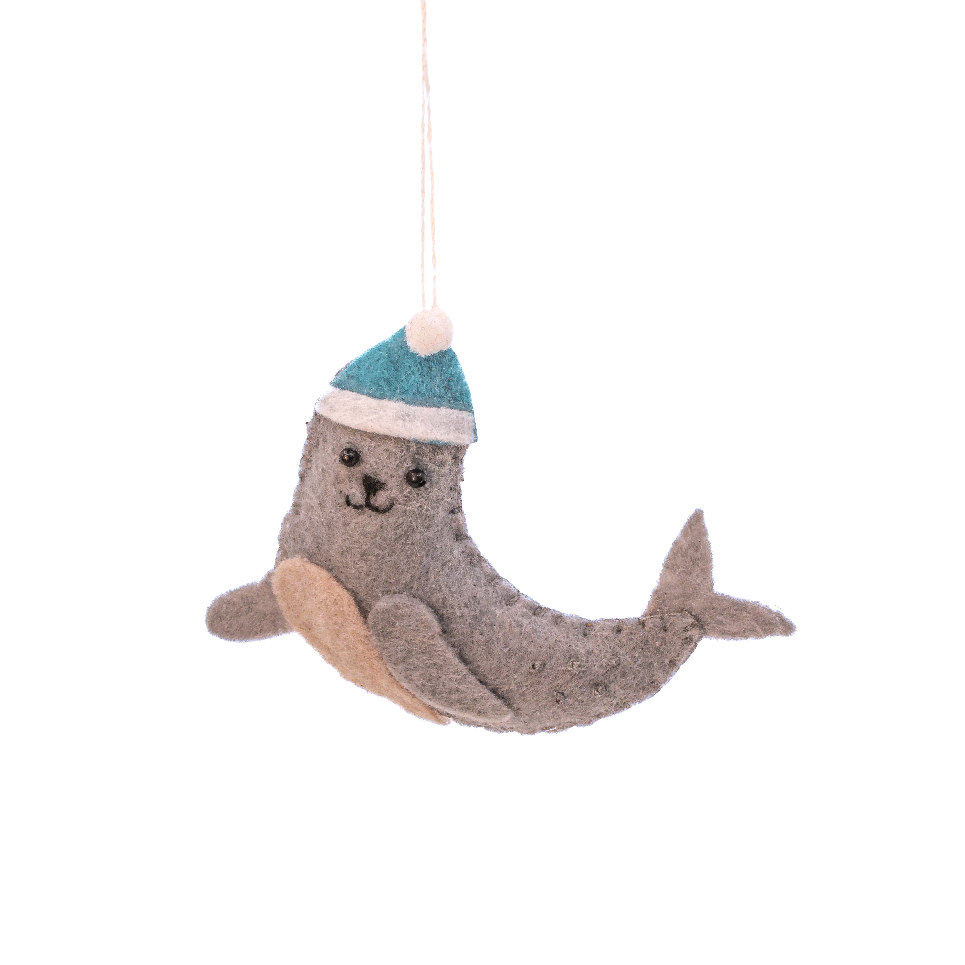 Sass & Belle Arctic Animals Felt Hanging Christmas Decorations Set of 3