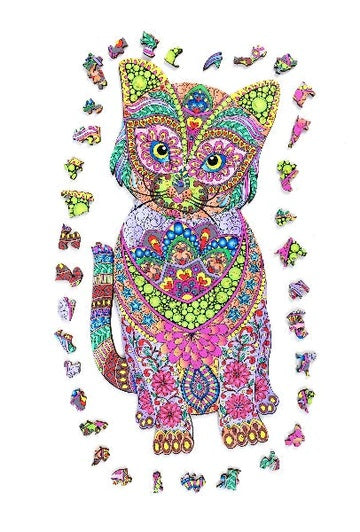 Craft Buddy Premium Wooden Jigsaw Puzzle | Cat | 241 Pieces