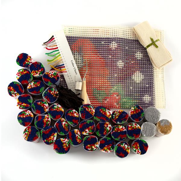 Craft Buddy Christmas Gnome Latch Hook Rug Kit