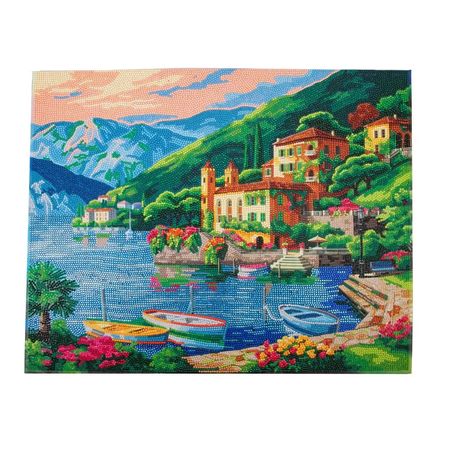 Coastline Crystal Art Canvas Kit | 40 x 50cm | Craft Buddy