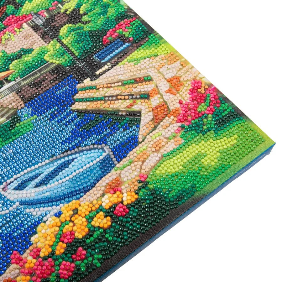 Coastline Crystal Art Canvas Kit | 40 x 50cm | Craft Buddy