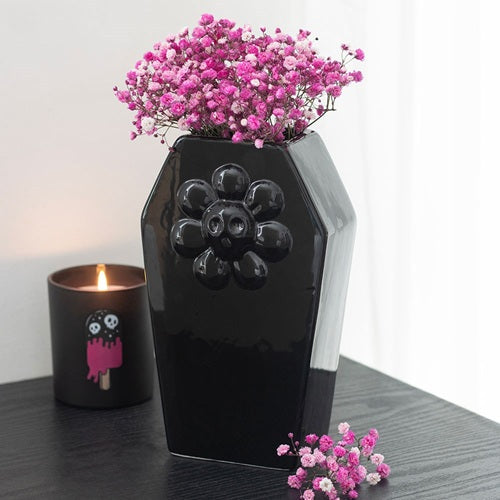 Something Different Dead Days Coffin Shaped Ceramic Flower Vase