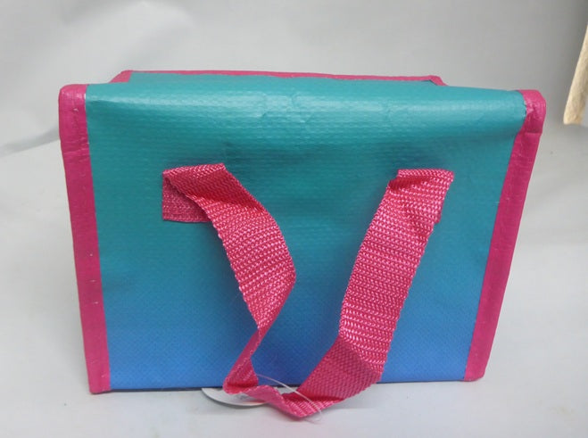 Cooler Gym Fuel Insulated Lunch Bag Blue and Pink