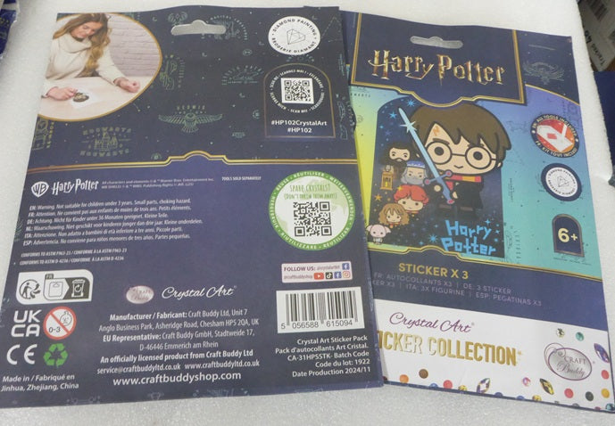Craft Buddy Harry Potter Crystal Art Sticker Starter Pack